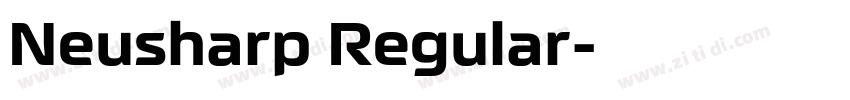 Neusharp Regular字体转换